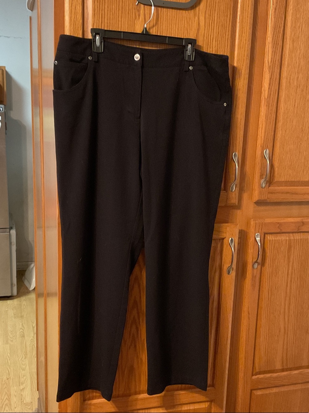 Rafaella Black Straight Leg Pants size 18W
